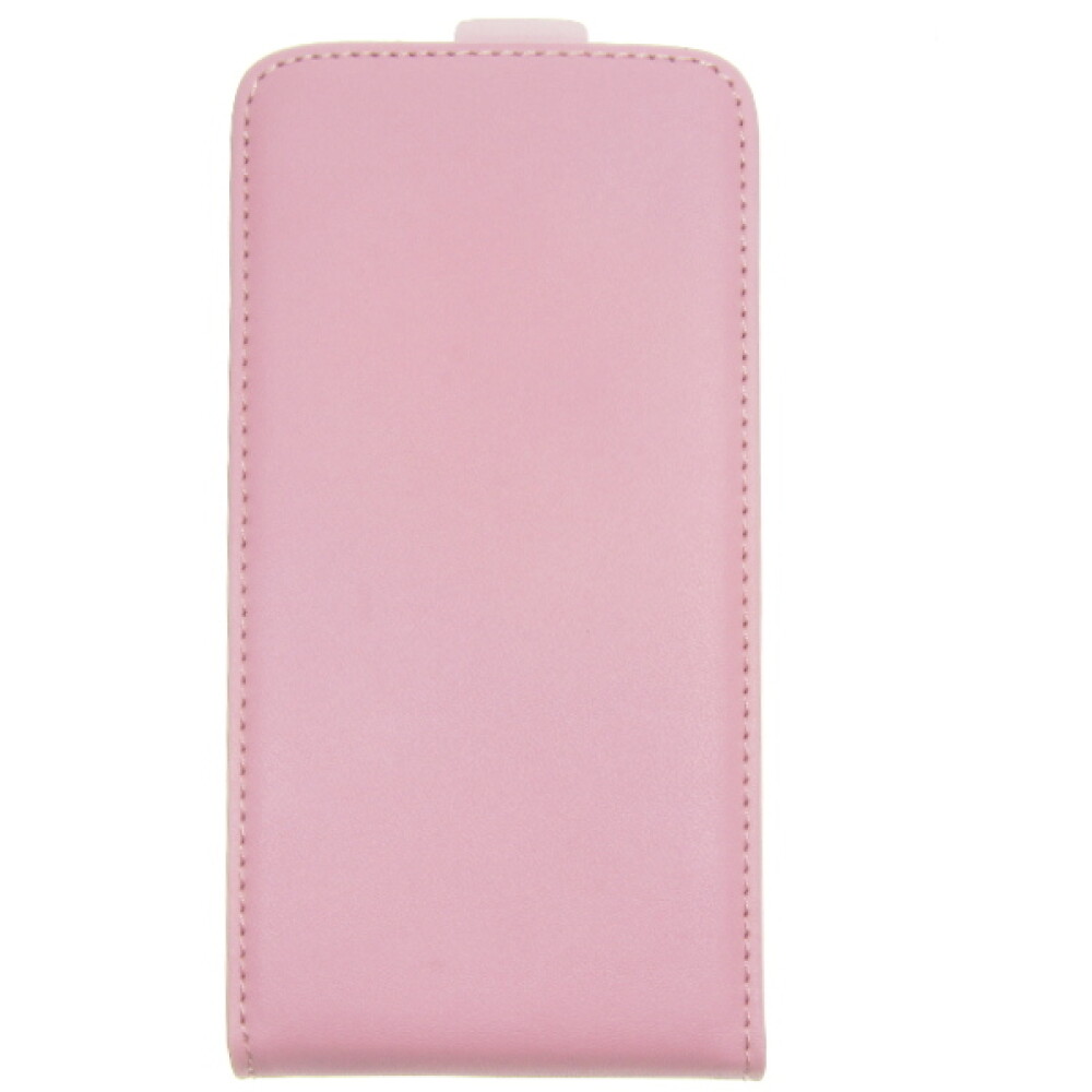 Tenké kožené pouzdro s klopou pro G850 Galaxy Alpha, růžové
