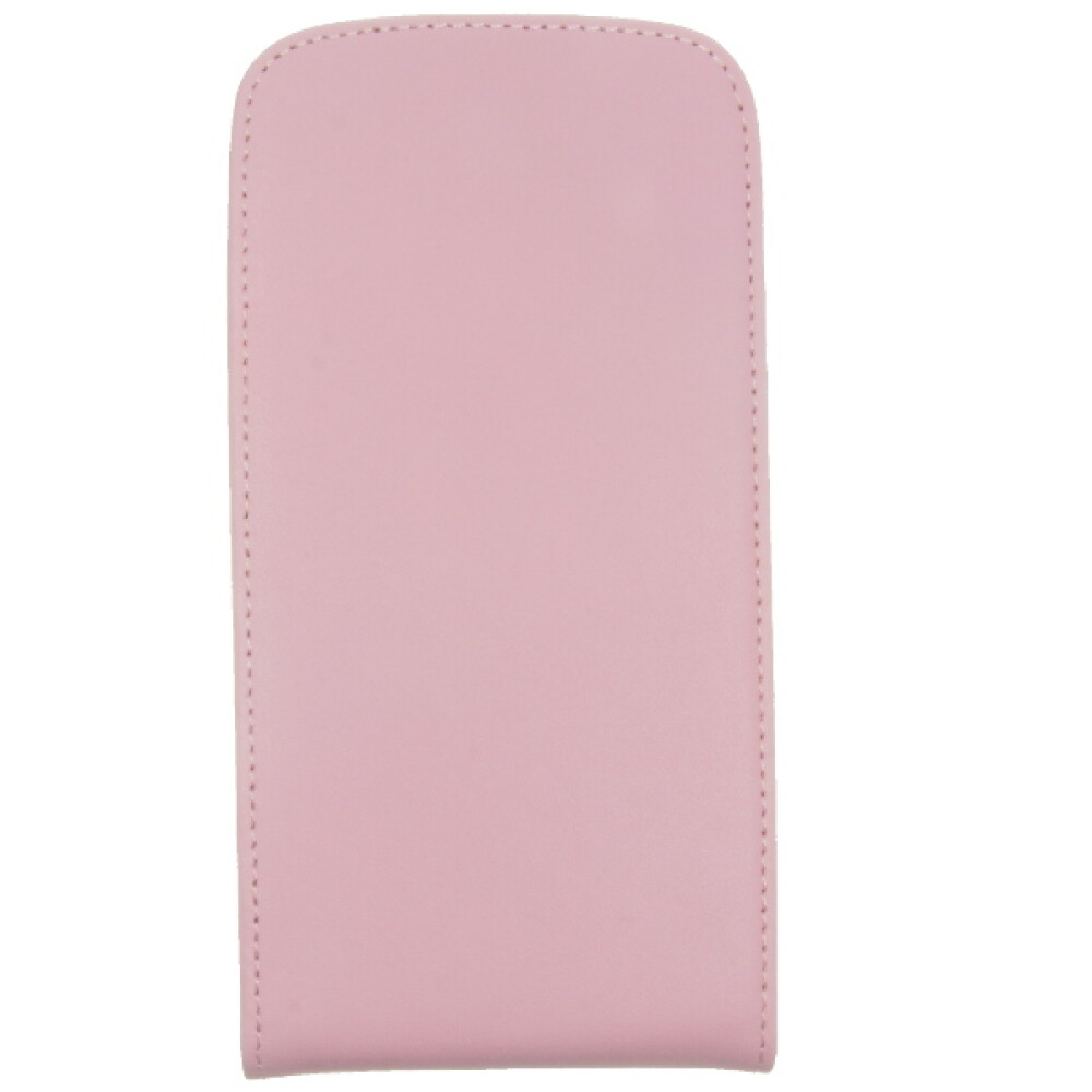 Tenké kožené pouzdro s klopou pro Galaxy S3 I9300, růžové