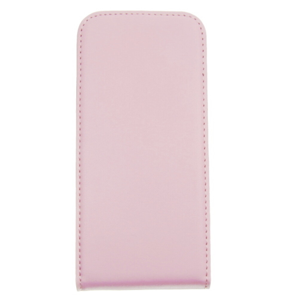 Tenké kožené pouzdro s klopou pro HTC One M8, růžové