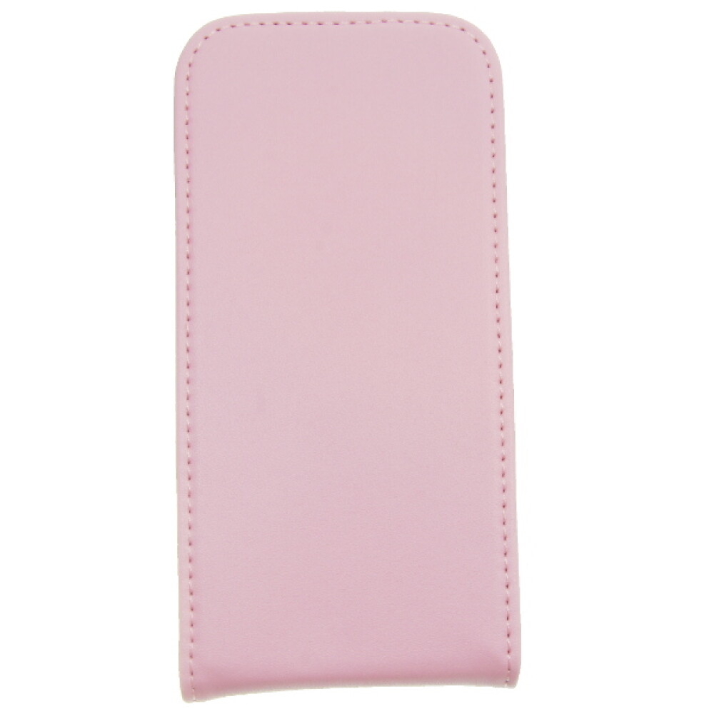 Tenké kožené pouzdro typu flip pro Galaxy S4 mini – růžové