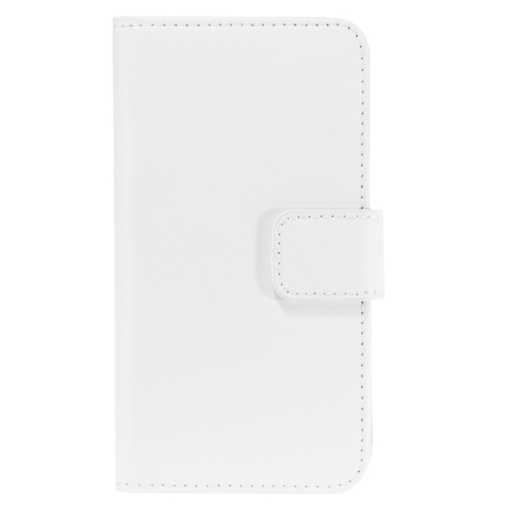 Tenké kožené pouzdro ve tvaru knihy pro Galaxy S5 mini – bílé 4250710554669