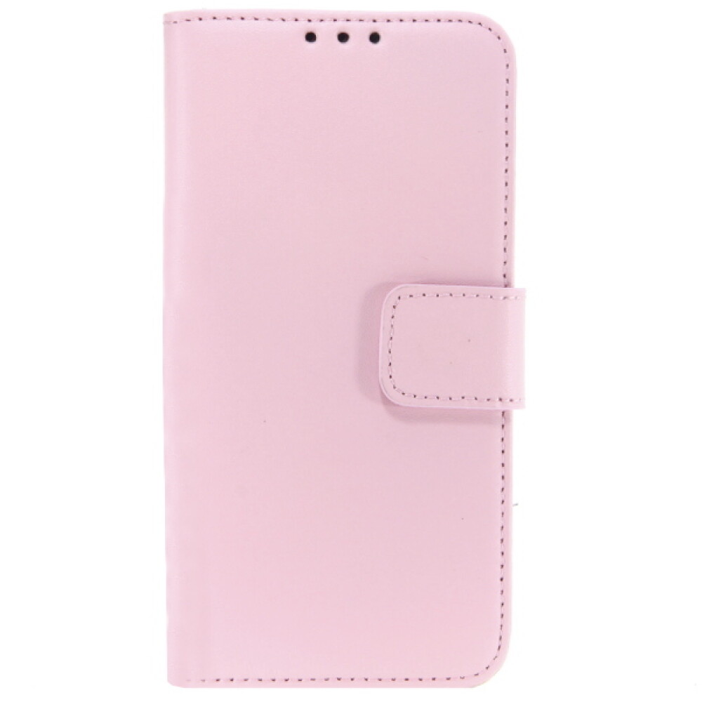Tenké kožené pouzdro ve tvaru knihy pro Galaxy S6, růžové