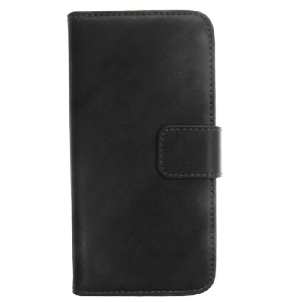 Tenké kožené pouzdro ve tvaru knihy pro HTC M8 mini – černé 4250710553952