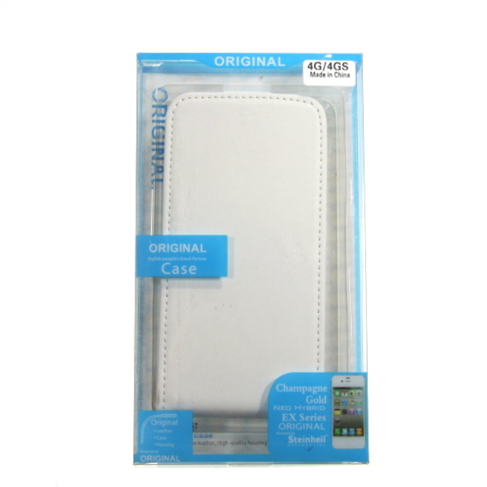 Tenké skládací pouzdro / kryt pro iPhone 4 / 4s, bílé