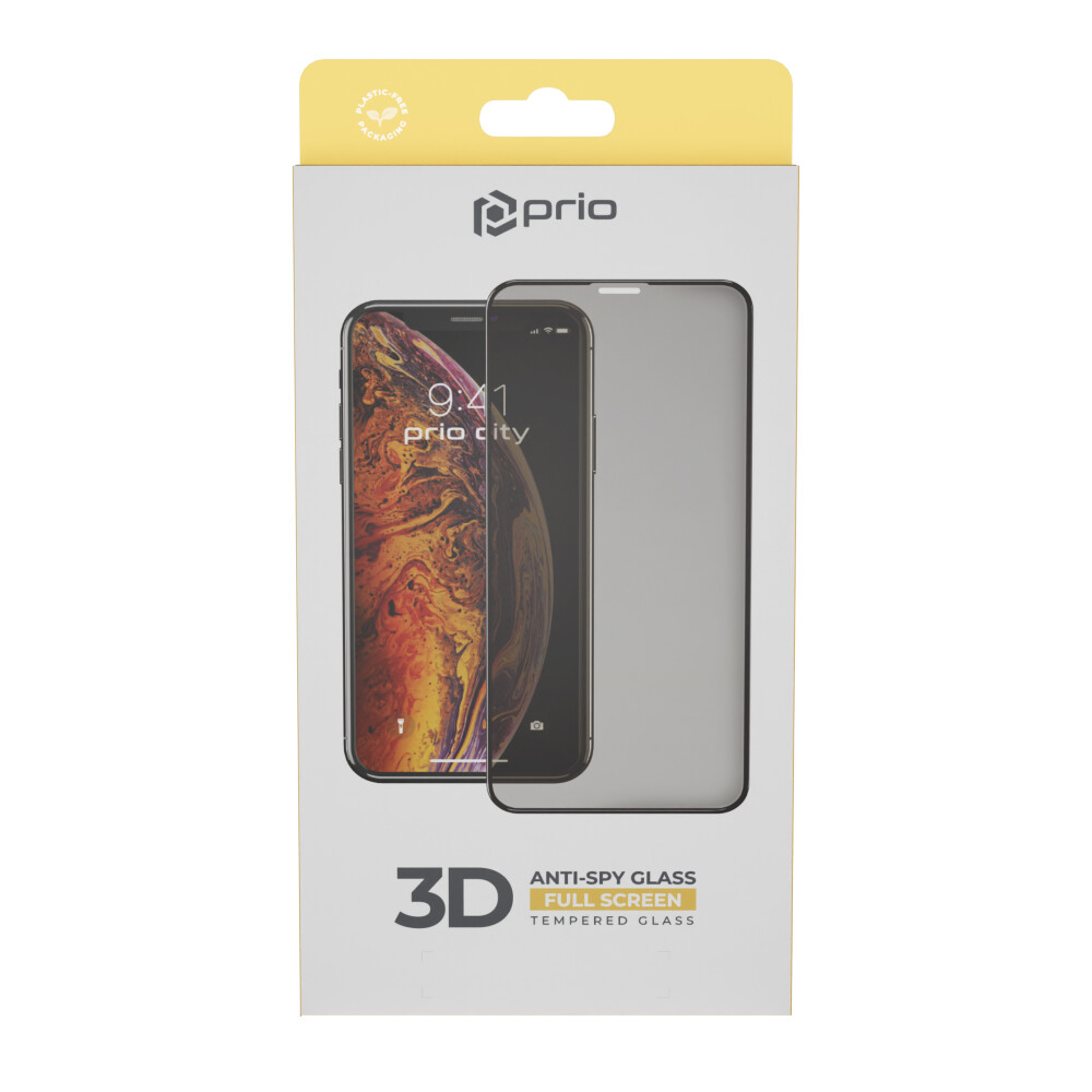 Tvrzené sklo prio 3D Anti-Spy pro Samsung S23+ / S23 Plus, černé