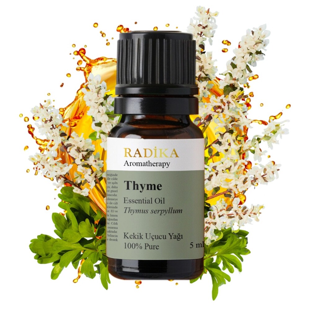Tymiánový olej, éterický olej, 100 % čistý, bio, přírodní, 10 ml