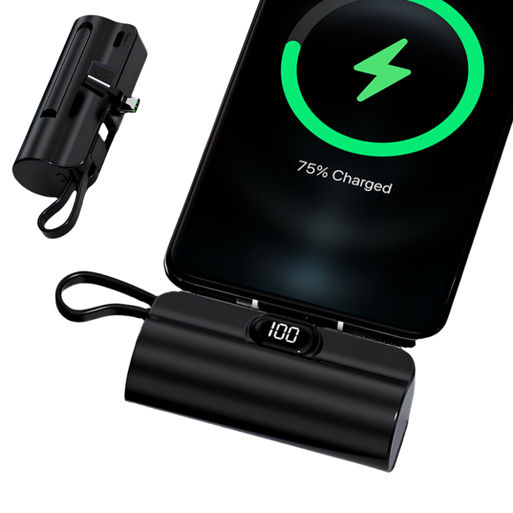 UFUZON Ishiva Mini Power Bank 5000 mAh USB-C, bezdrátová přenosná nabíječka