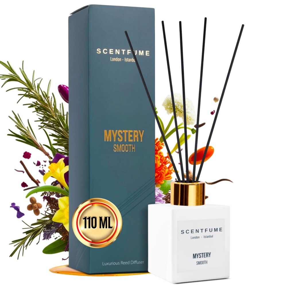 Vonná esence do interiéru s vonnou tyčinkou, difuzér, bergamot, cedr, ylang-ylang, pačuli, 110 ml