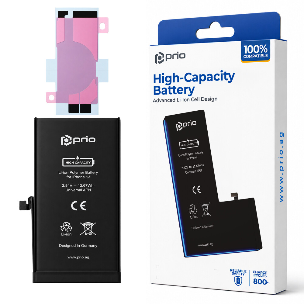 Vysokokapacitní baterie prio pro iPhone 13 (3560 mAh) – univerzální APN –