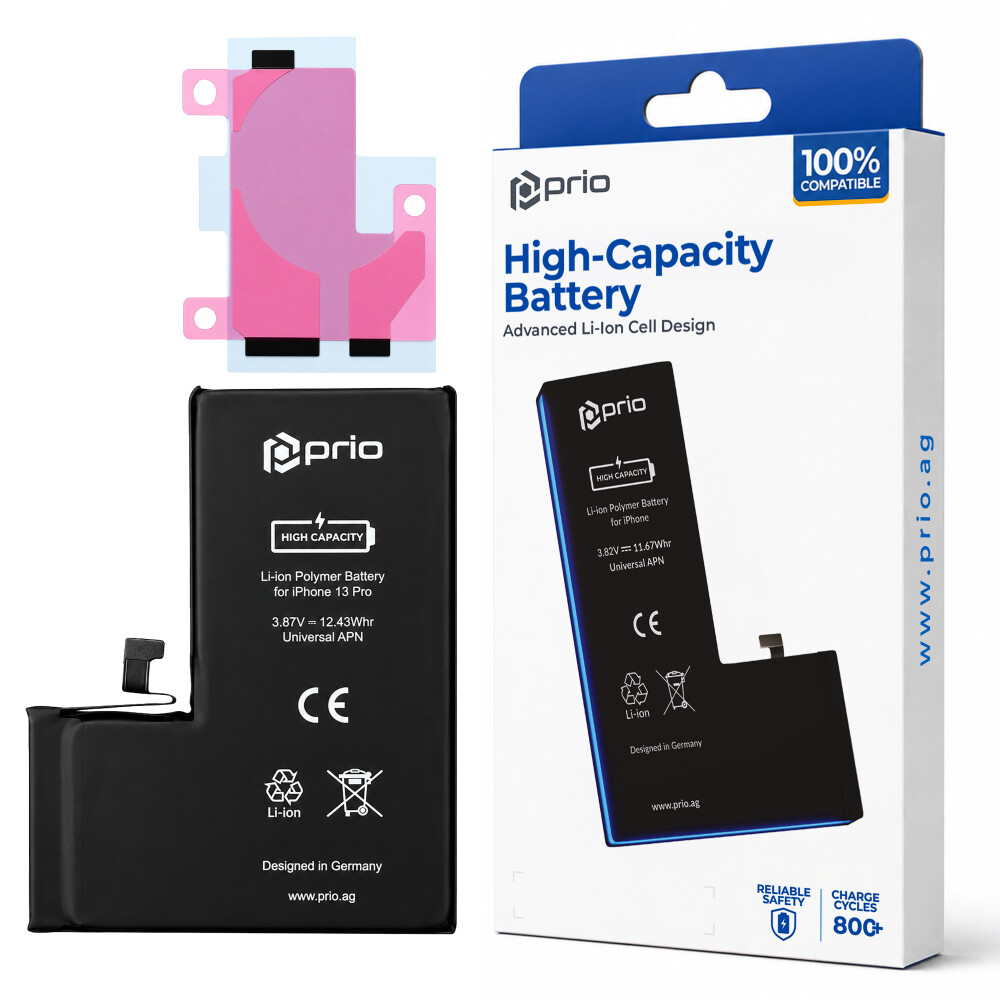 Vysokokapacitní baterie prio pro iPhone 13 Pro (3210 mAh) – univerzální APN –