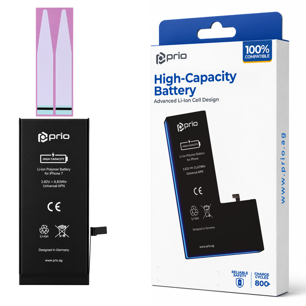 Vysokokapacitní baterie prio pro iPhone 7 (2310 mAh) – univerzální APN –
