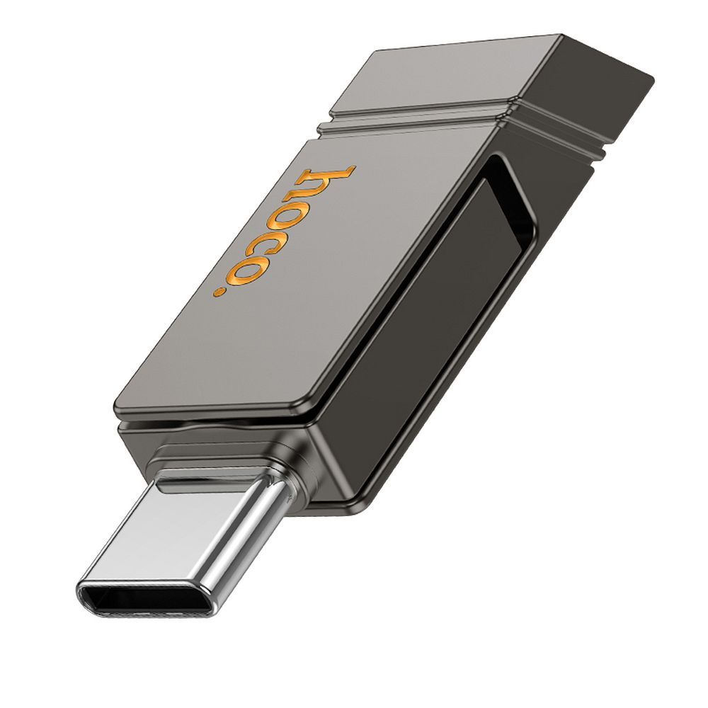 128 GB USB 3.2 (USB-A + USB-C) Hoco UD14, šedá
