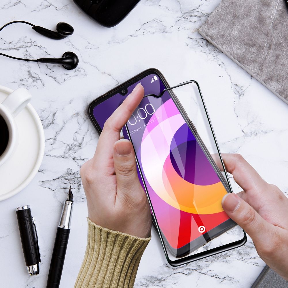 5D tvrzené sklo s celoplošným lepidlem pro Samsung A57 5G, keramické sklo, černé