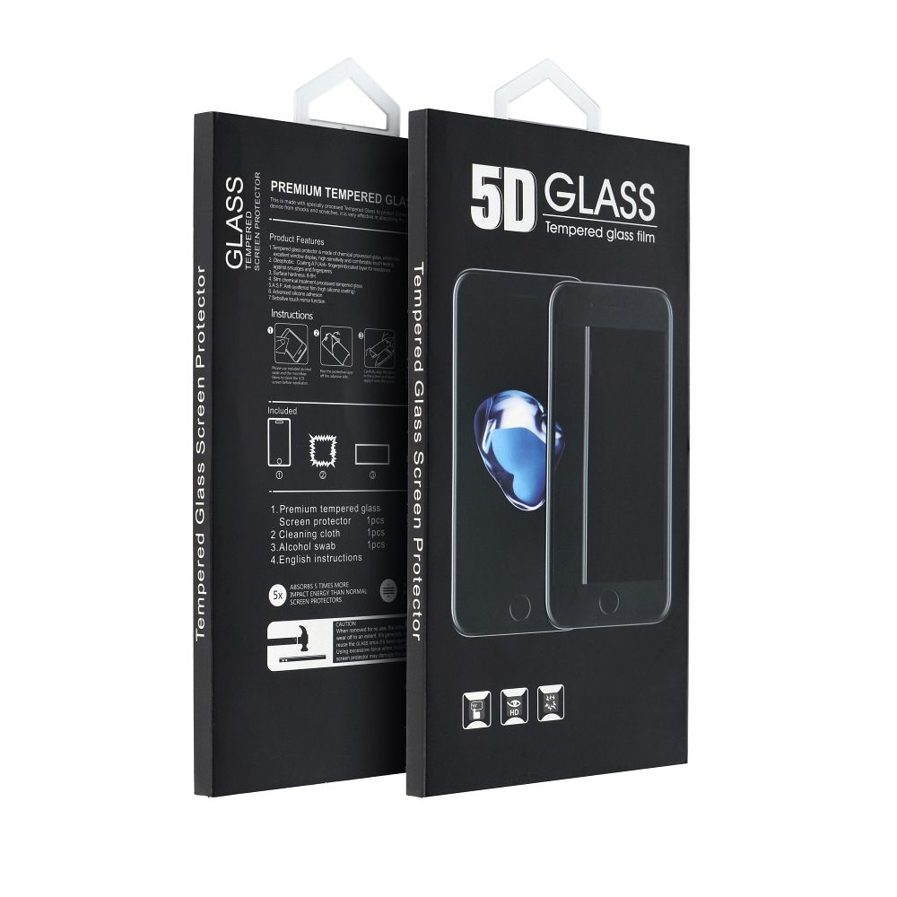 5D tvrzené sklo s celoplošným lepidlem – pro Xiaomi Redmi A7 PRO, černé