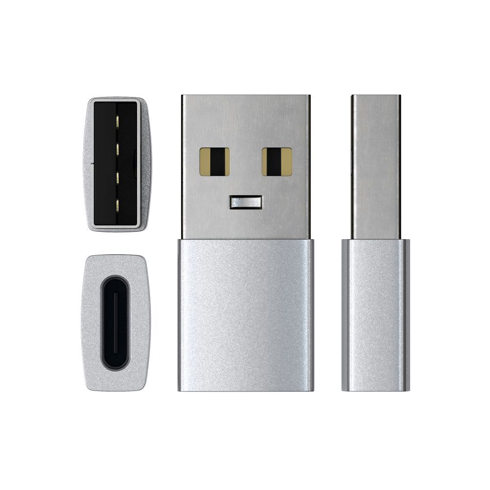 Adaptér USB A / USB C Satechi ST-TAUCS, stříbrný
