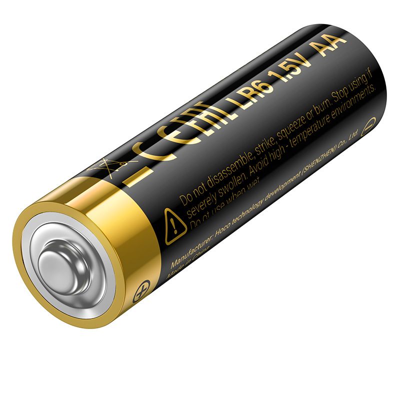 Alkalické baterie LR6 (AA), 10 ks, Hoco JA1, černé