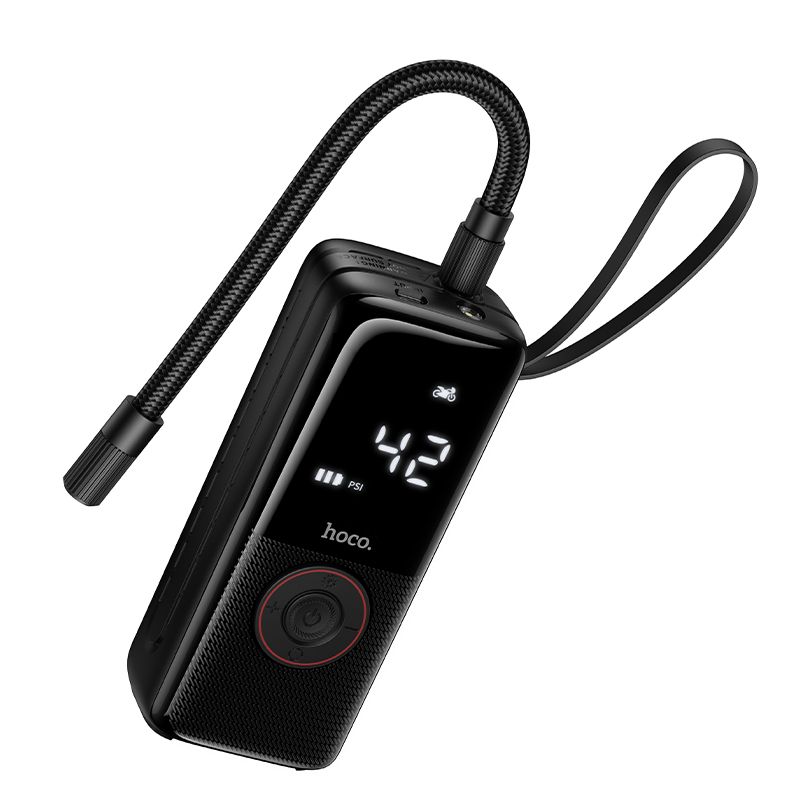 Autokompresor Hoco bezdrátový 4000 mAh ZP18 černý