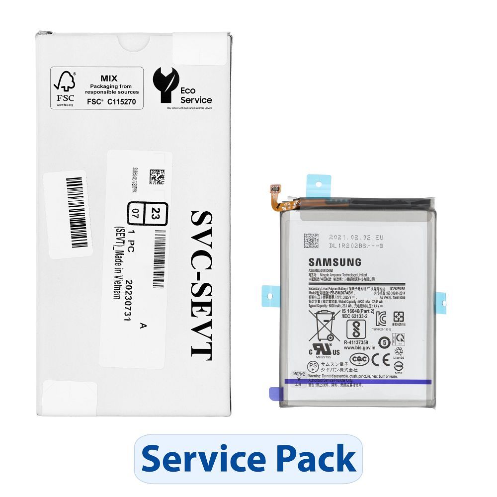 Baterie ServicePack EB-BM207ABY pro modely SAMSUNG M21, M30, M30S, M31 GH82-22406A