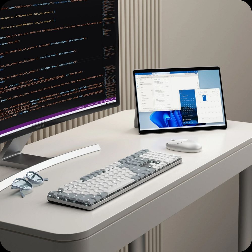 Bezdrátová mechanická klávesnice QWERTY Satechi SM3 Slim Mechanical Light