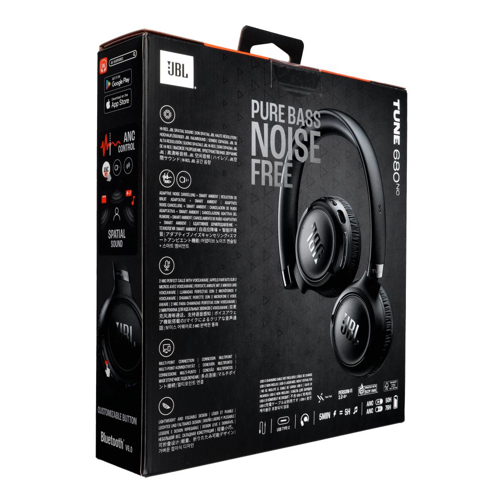 Bezdrátová sluchátka JBL Tune 680NC, černá