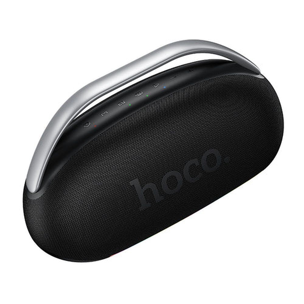 Bezdrátový reproduktor 300 W, výdrž 8 hodin + 2 bezdrátové mikrofony Hoco HT2, černý