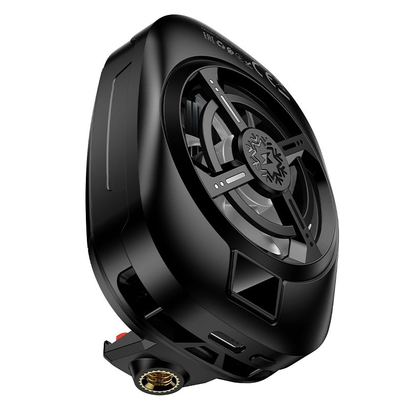 Chladič ventilátorem pro mobilní telefony Hoco GM76, černý