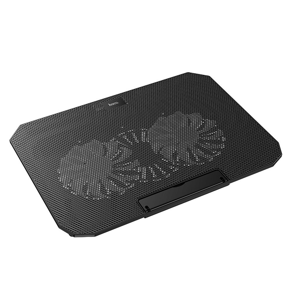 Chladicí podstavec s regulací pro notebook, 2 x USB-A, LED, Hoco GA4, černý