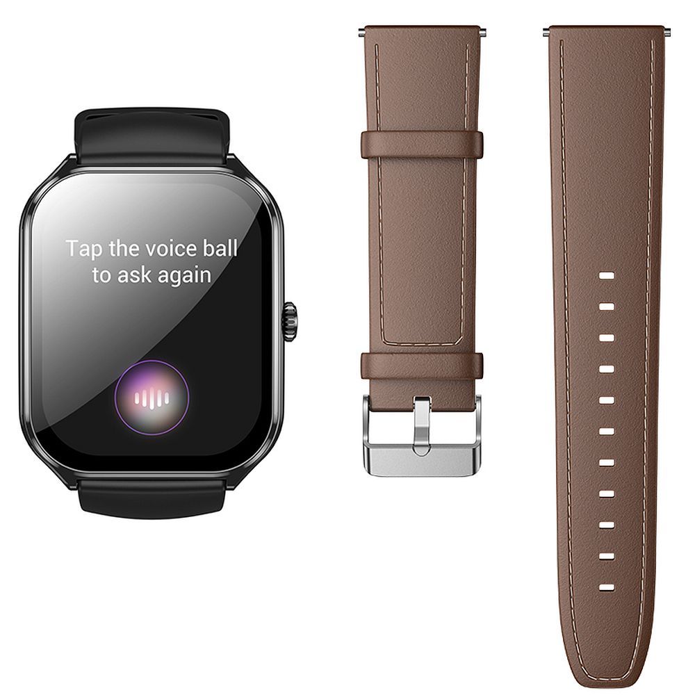 Chytré hodinky Hoco s 1,96" AMOLED displejem, krytím IP67 a funkcí volání, model Y28, černé