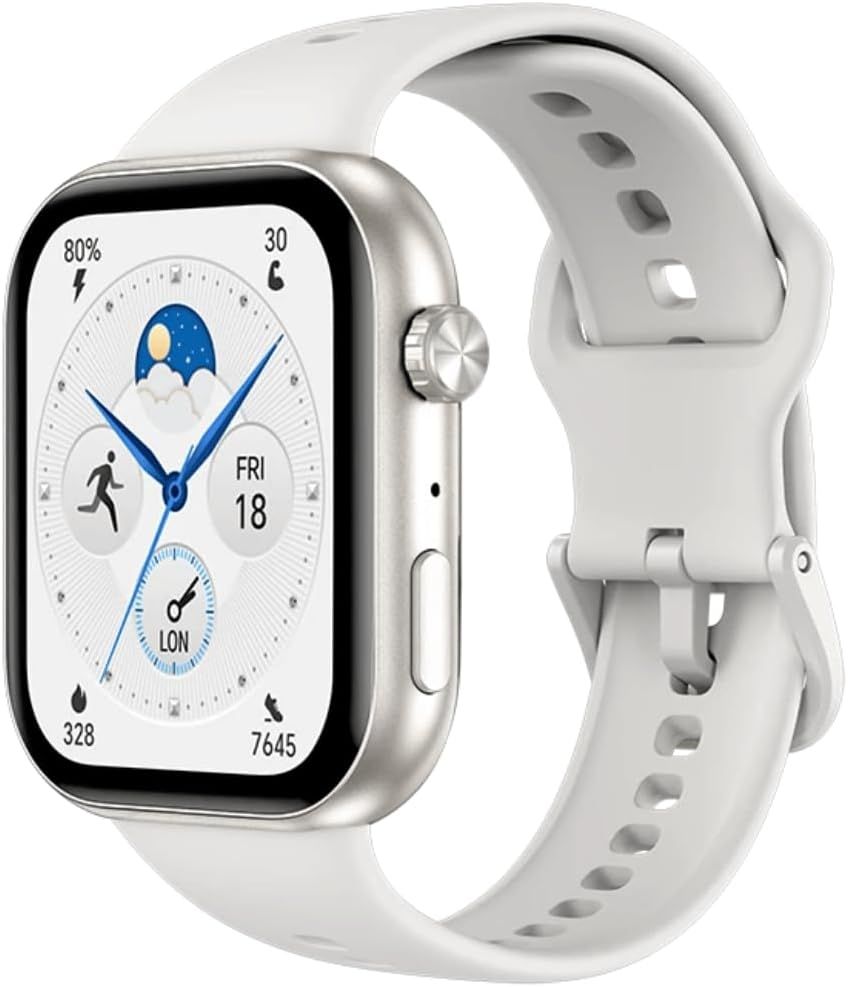 Chytré hodinky Honor s 1,85" AMOLED displejem, certifikací IP68 a funkcí volání – model Choice Watch 2i, bílé