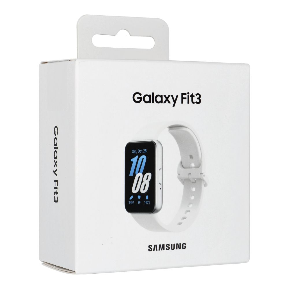 Chytré hodinky Samsung 1,6" AMOLED IP68 Fit3, stříbrné
