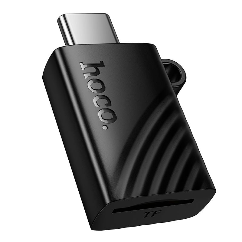 Čtečka karet TF 2.0 USB-C Hoco HB53, černá