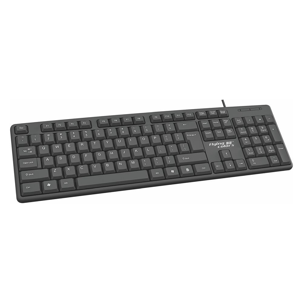 Drátová klávesnice USB A QWERTY K372, černá