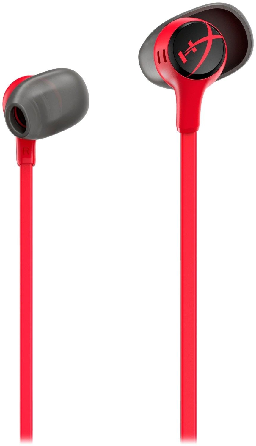 Drátová sluchátka s konektorem 3,5 mm HyperX Cloud Earbuds 2, délka 1,2 m, červená