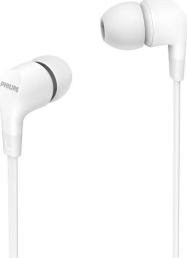 Drátová sluchátka s konektorem 3,5 mm Philips TAE1105WT/00, bílá