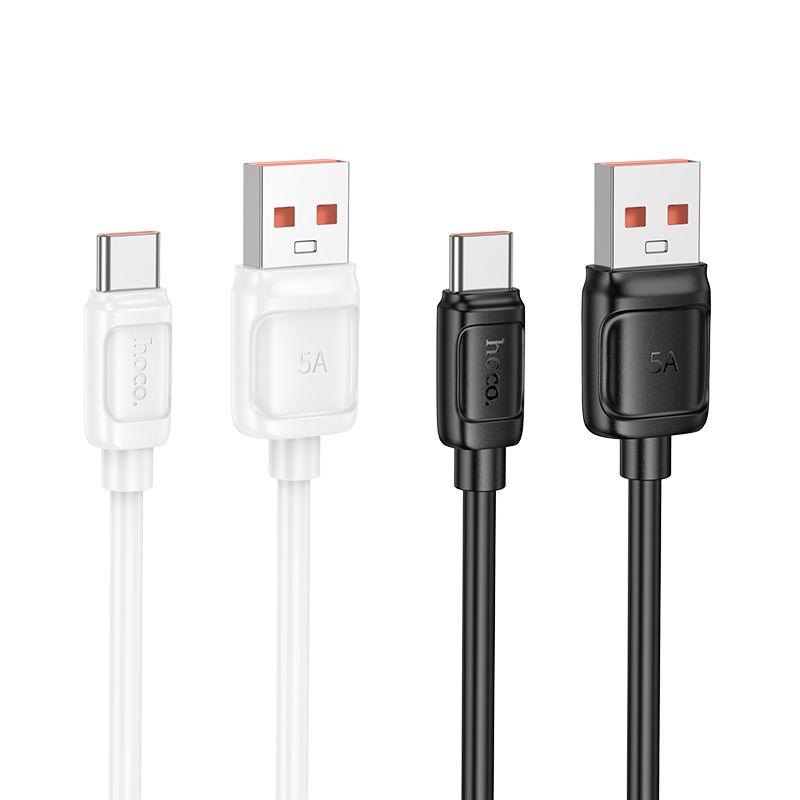 Kabel Hoco USB A na USB C PD 5 A, 100 W, 1 m, černý