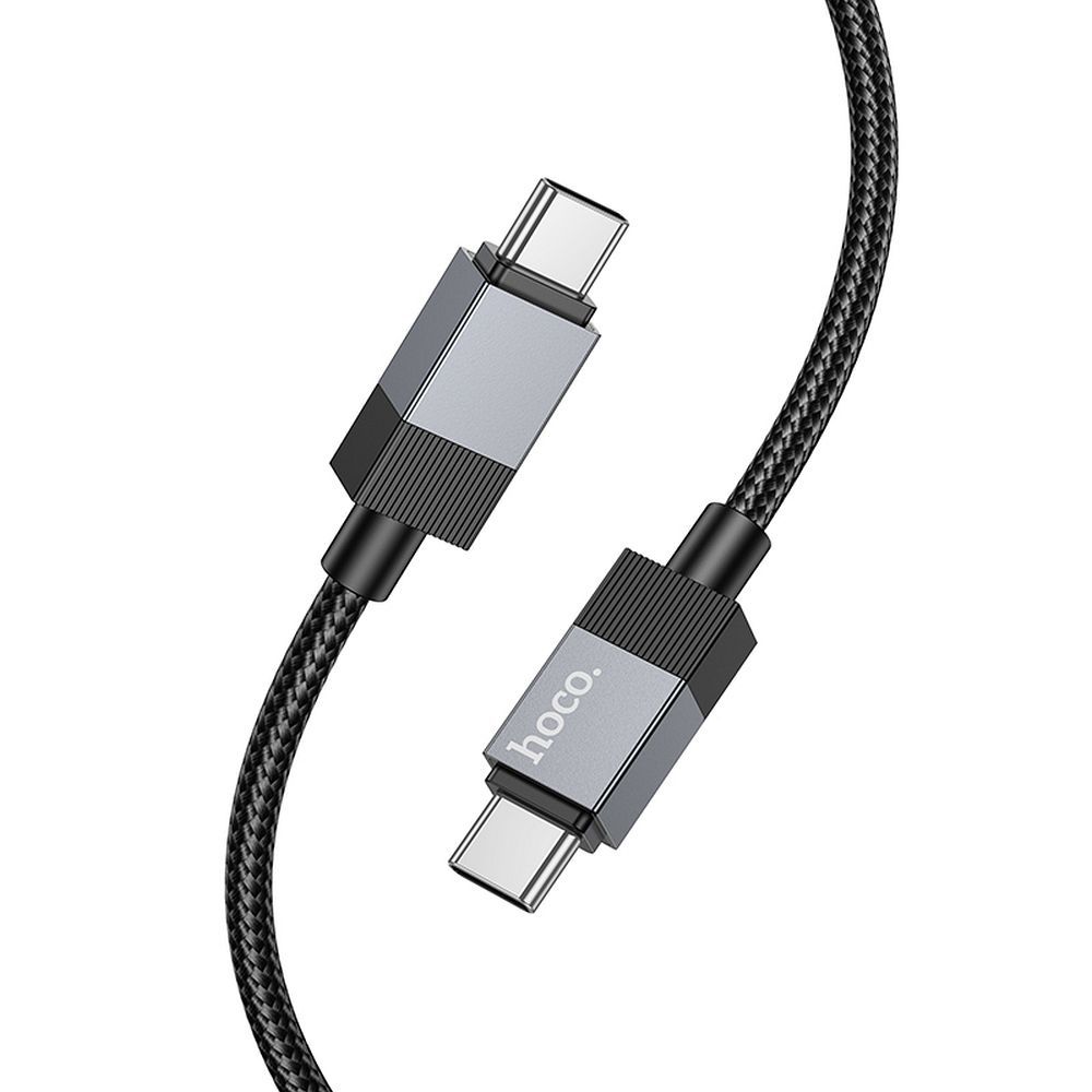 Kabel Hoco USB-C na USB-C, 3 A, 60 W, 1 m, X110, černý