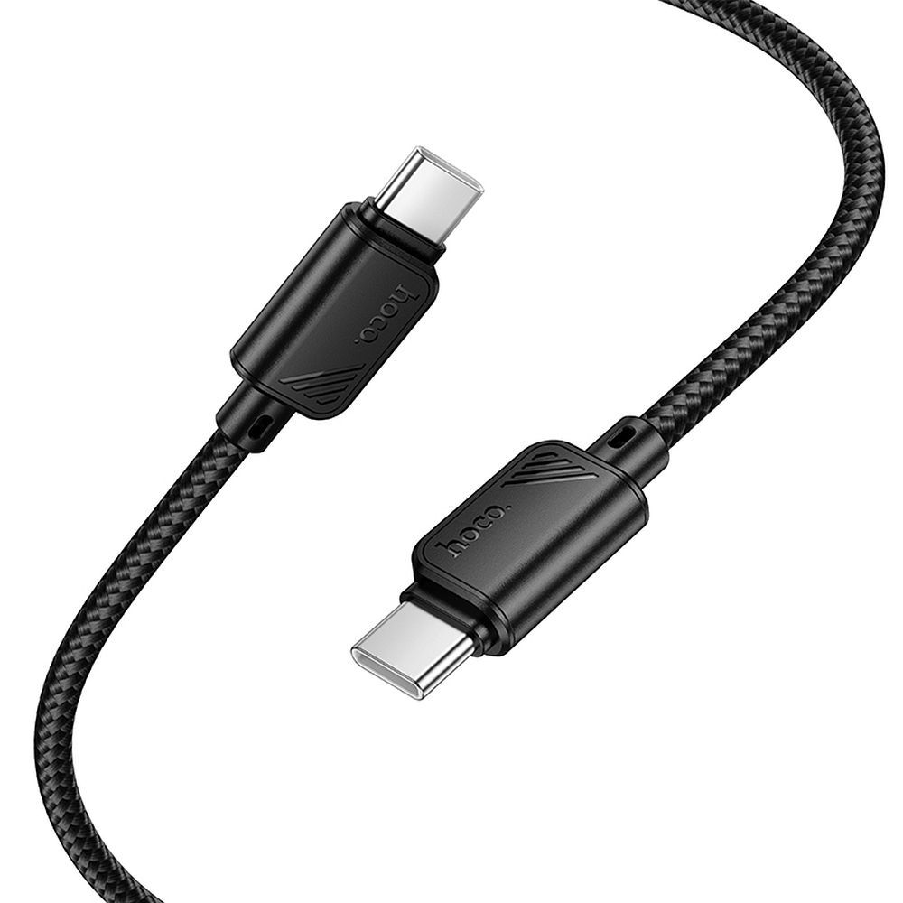 Kabel Hoco USB-C na USB-C, 3 A, 60 W, 1 m, X113, černý
