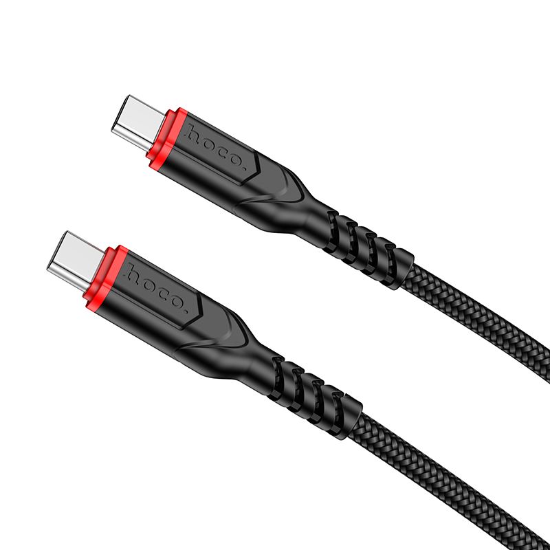 Kabel Hoco USB-C na USB-C, 3 A, 60 W, 3 m, X59 černý