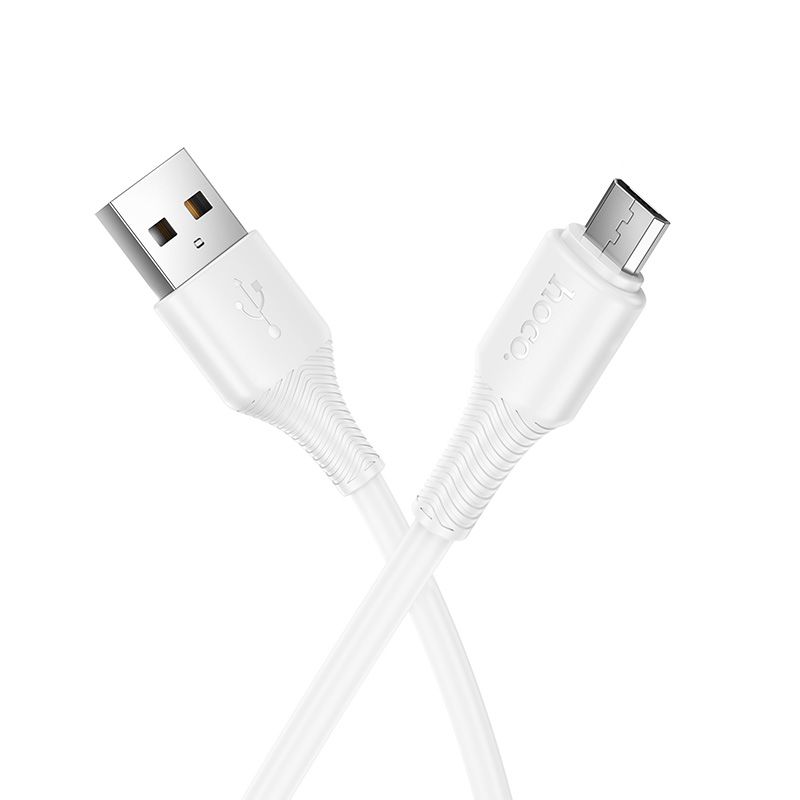 Kabel USB A na Micro USB Hoco 2,4 A, 1 m, X120, bílý
