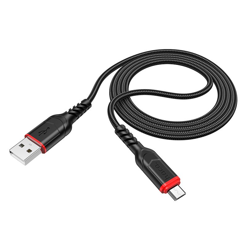 Kabel USB A na Micro USB Hoco 2,4 A, 3 m, X59, černý