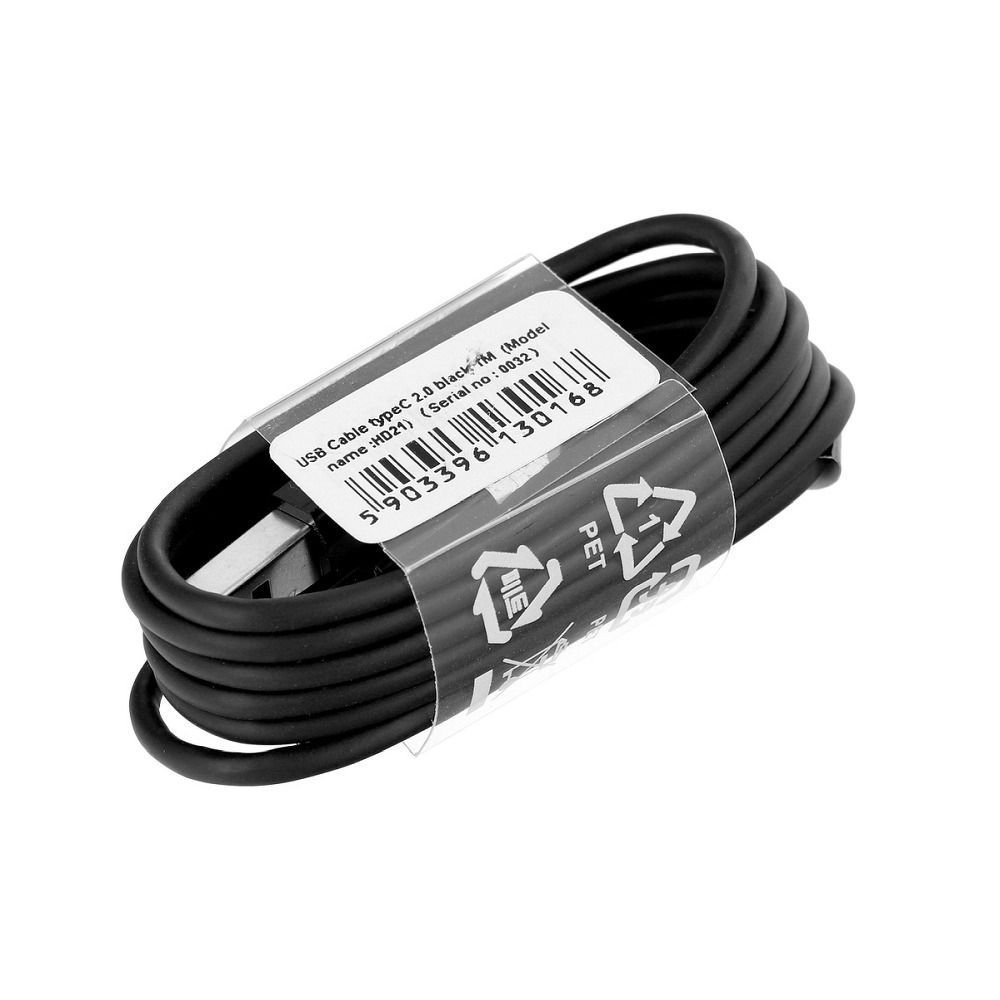 Kabel USB A na Type C 2.0 HD21, 1 m, černý