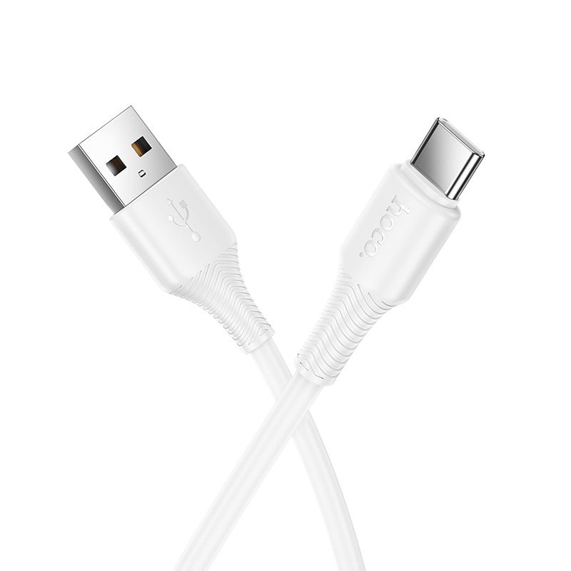 Kabel USB A na USB C Hoco 3 A, 1 m, X120, bílý