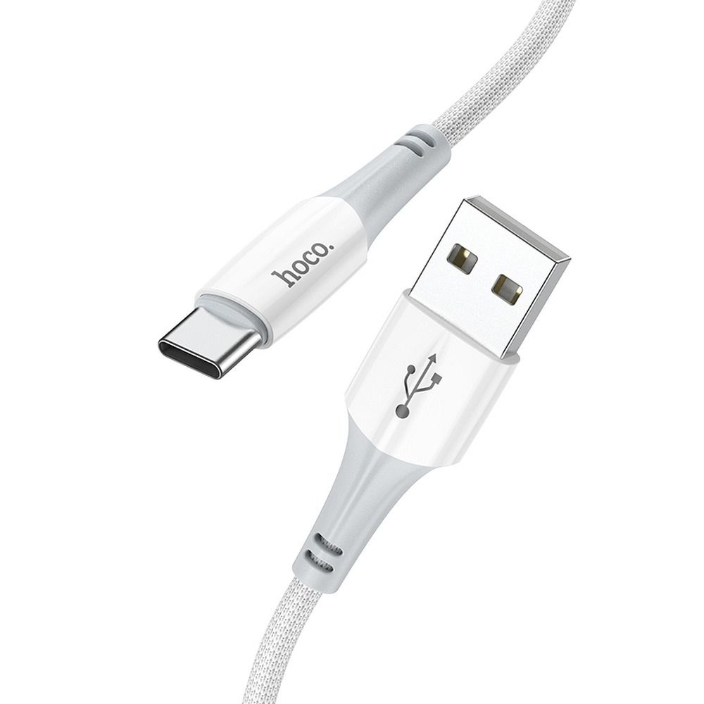 Kabel USB A na USB C Hoco 3 A, 1 m, X70, bílý