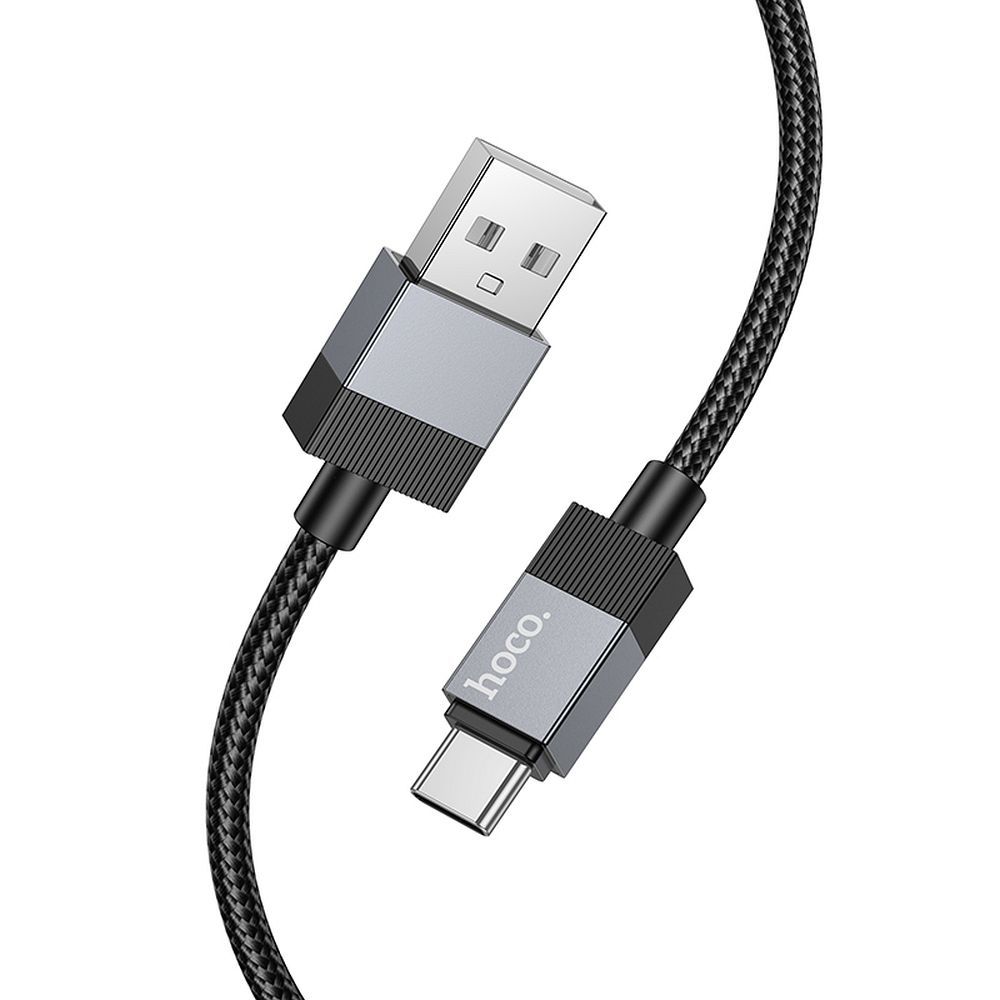 Kabel USB A na USB C Hoco 3A, 1 m, X110, černý