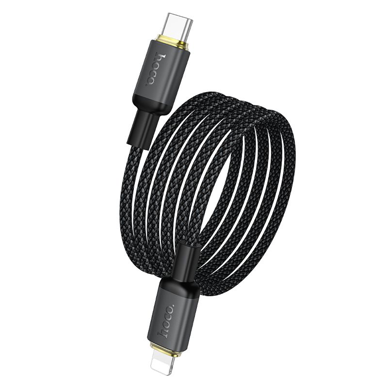 Kabel USB-C na Lightning Hoco PD 30 W, 1 m, X128 Benefit, černý