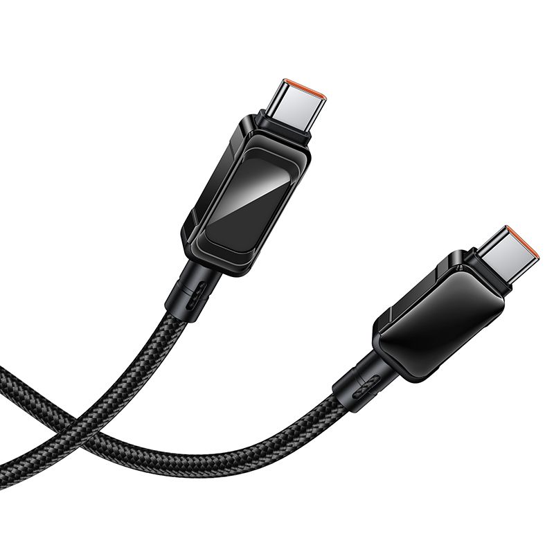 Kabel USB-C na USB-C Hoco PD 3 A, 60 W, 1,2 m, U157, černý