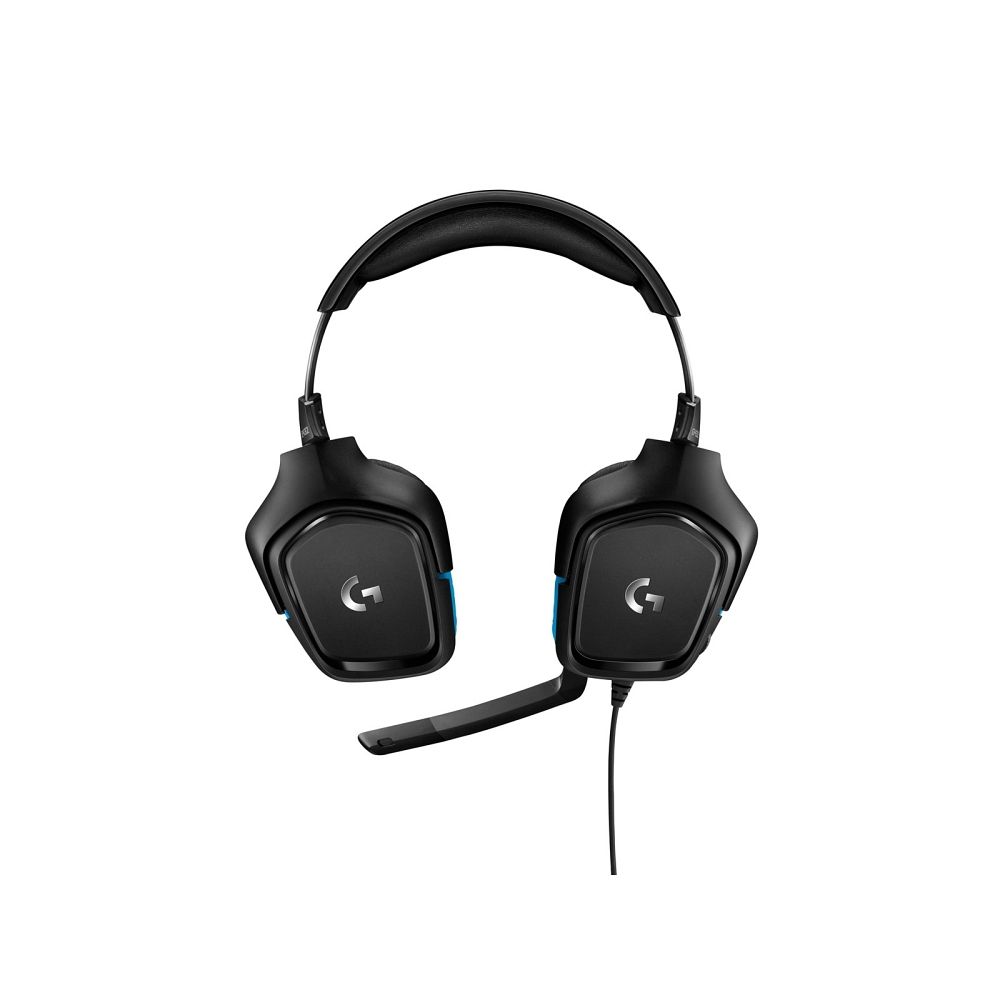 Kabelová sluchátka s 3,5mm konektorem a mikrofonem Logitech G432, černá
