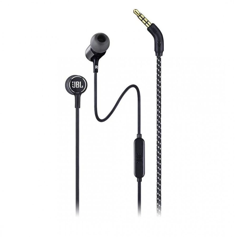 Kabelová sluchátka s konektorem 3,5 mm a mikrofonem JBL T50HI 360, černá