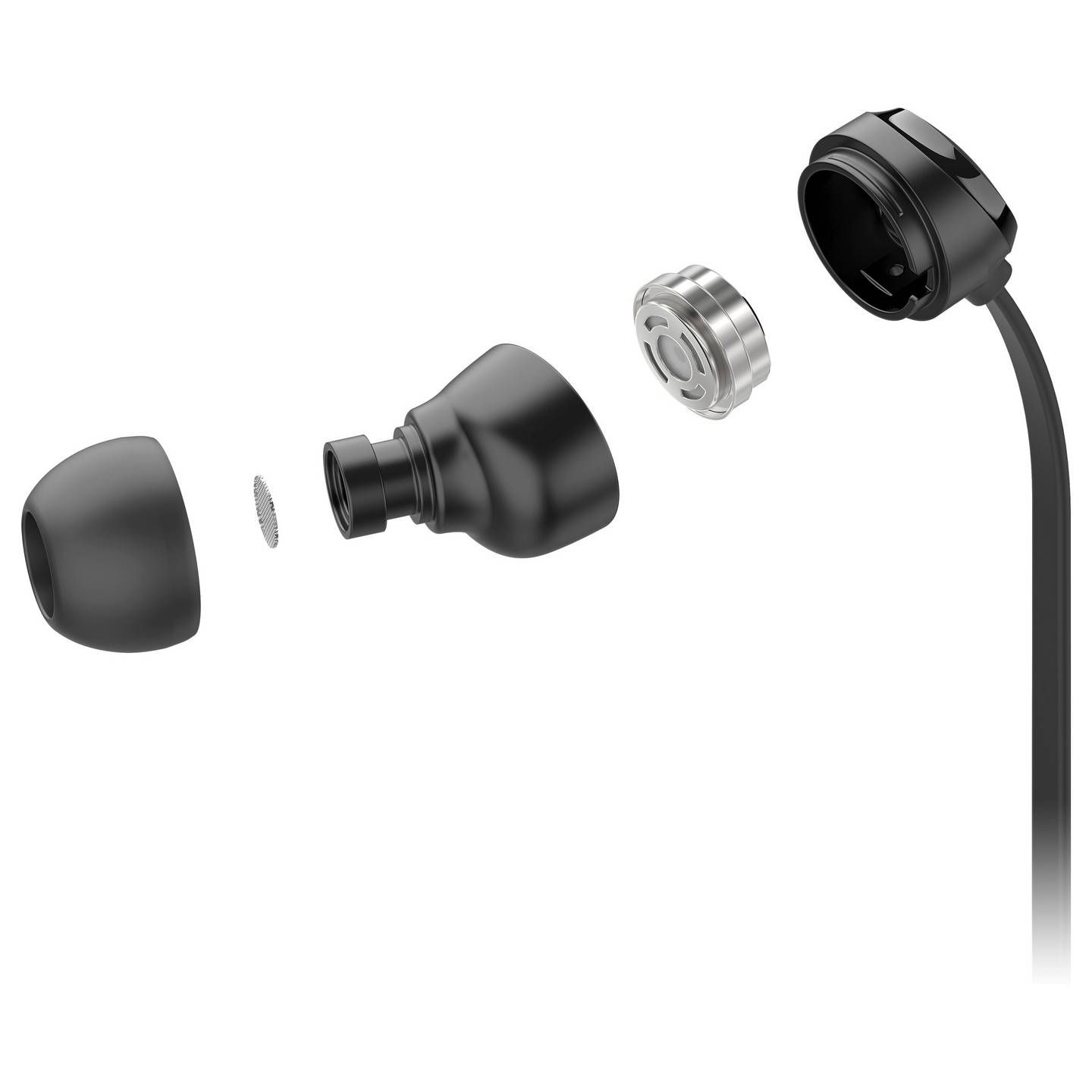 Kabelová sluchátka s mikrofonem MOTOROLA Earbuds 3-S, černá