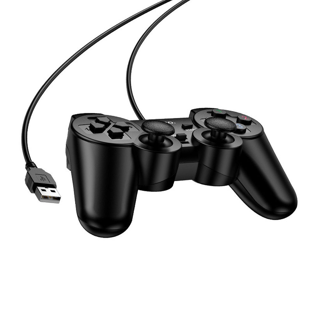 Kabelový gamepad Hoco pro PC Fast Link GA3, černý